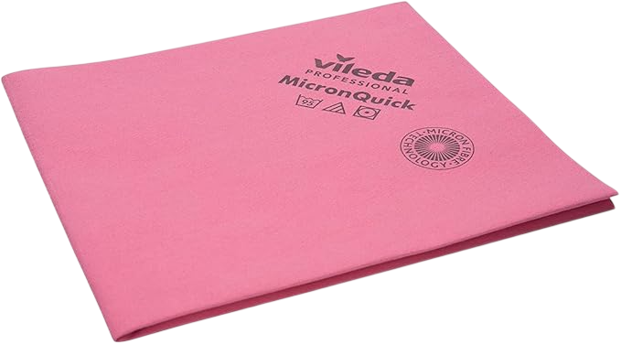 Microfibre Cleaning Supplies Cleaning Tools Cloths 38 x 40 cm Pack of 5 Red by Vileda